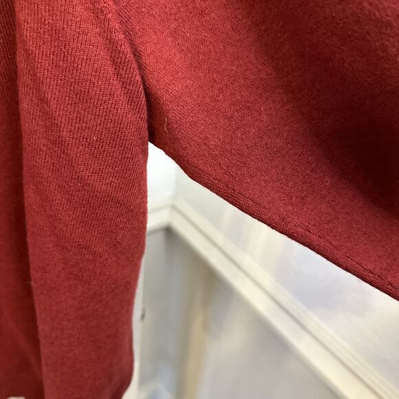 Brooks Brothers 346 Sweater Mens Size Medium M Wool Blend Red V-Neck Pullover - Picture 12 of 13